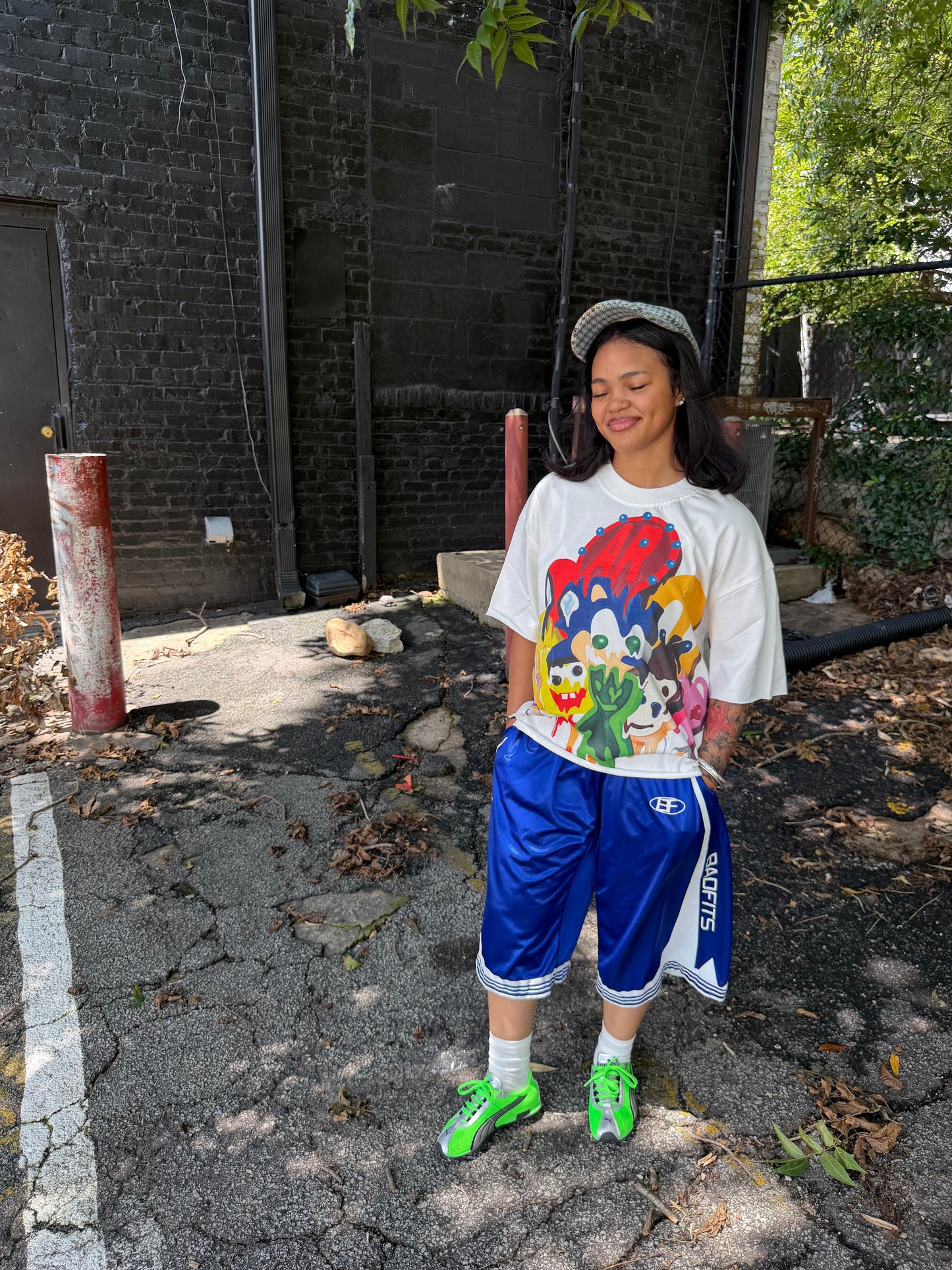 blueberry basketball shorts